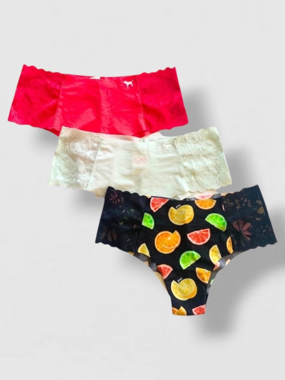 Victoria’s Secret 3pk Cheekster Panties Lot of 3 Small New - Picture 1 of 5